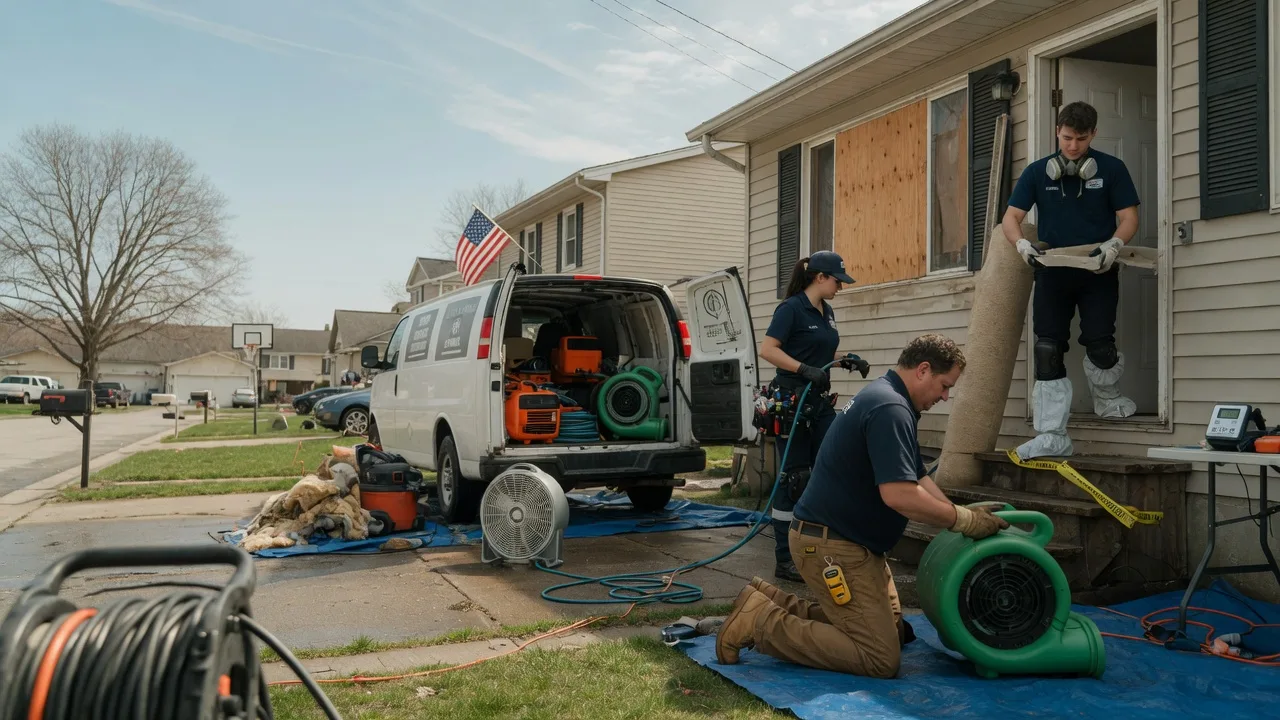 Water Damage Restoration in Sidney, IL near me